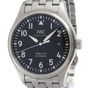IWC Pilot Watch XVIII 18 Automatic Stainless Steel Mens Watch IW327011 Polished